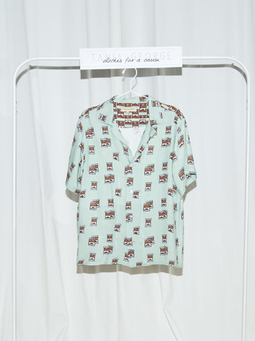 Unisex Short Sleeve Printed Shirt - Bushar