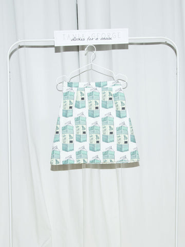 Basic Printed Skirt - Milk