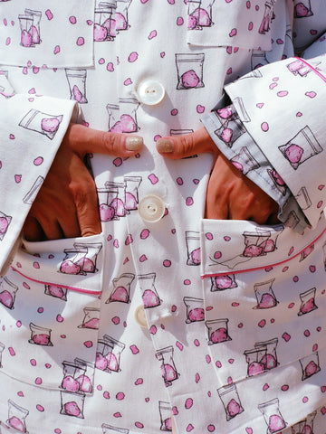 Summer Jacket with Pockets - Cotton Candy