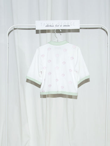 Polo Crop Top - Cotton Candy