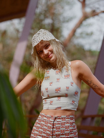 Bushar Halter Top - Green