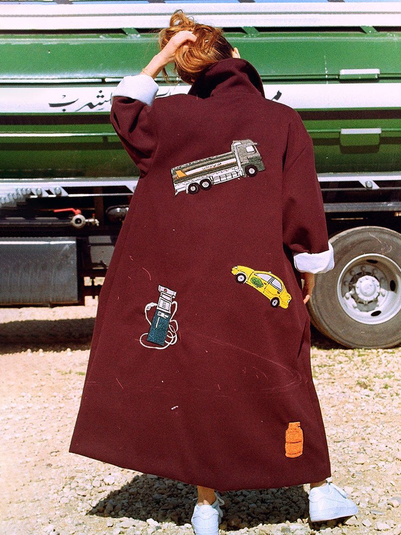 Oversized Embroidered Coat