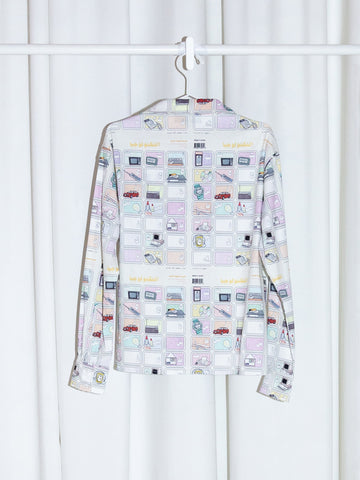 Cotton Long Sleeve Alphabet Shirt