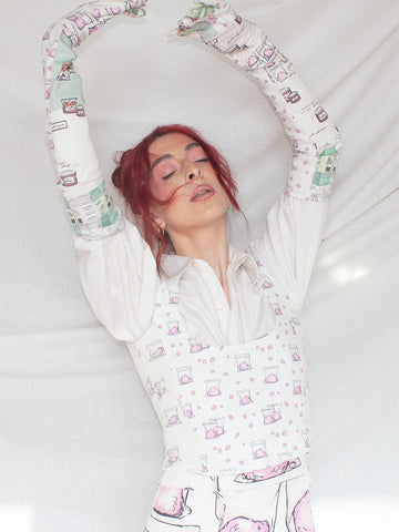 Cotton Candy Corset with Zip