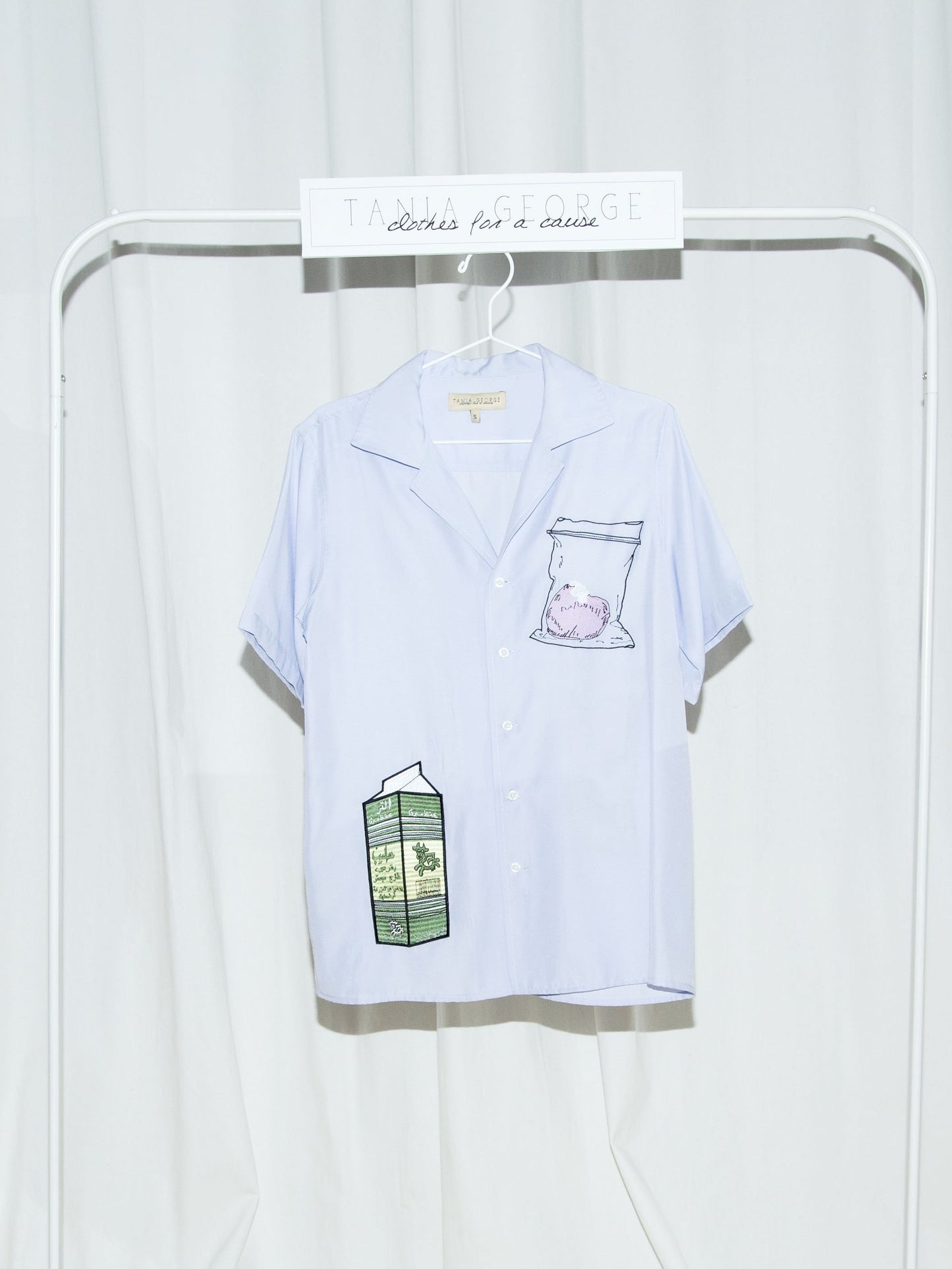 Short Sleeve Embroidered Shirt - Unisex