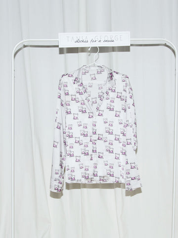 Cotton Candy Printed Silky Shirt - Unisex