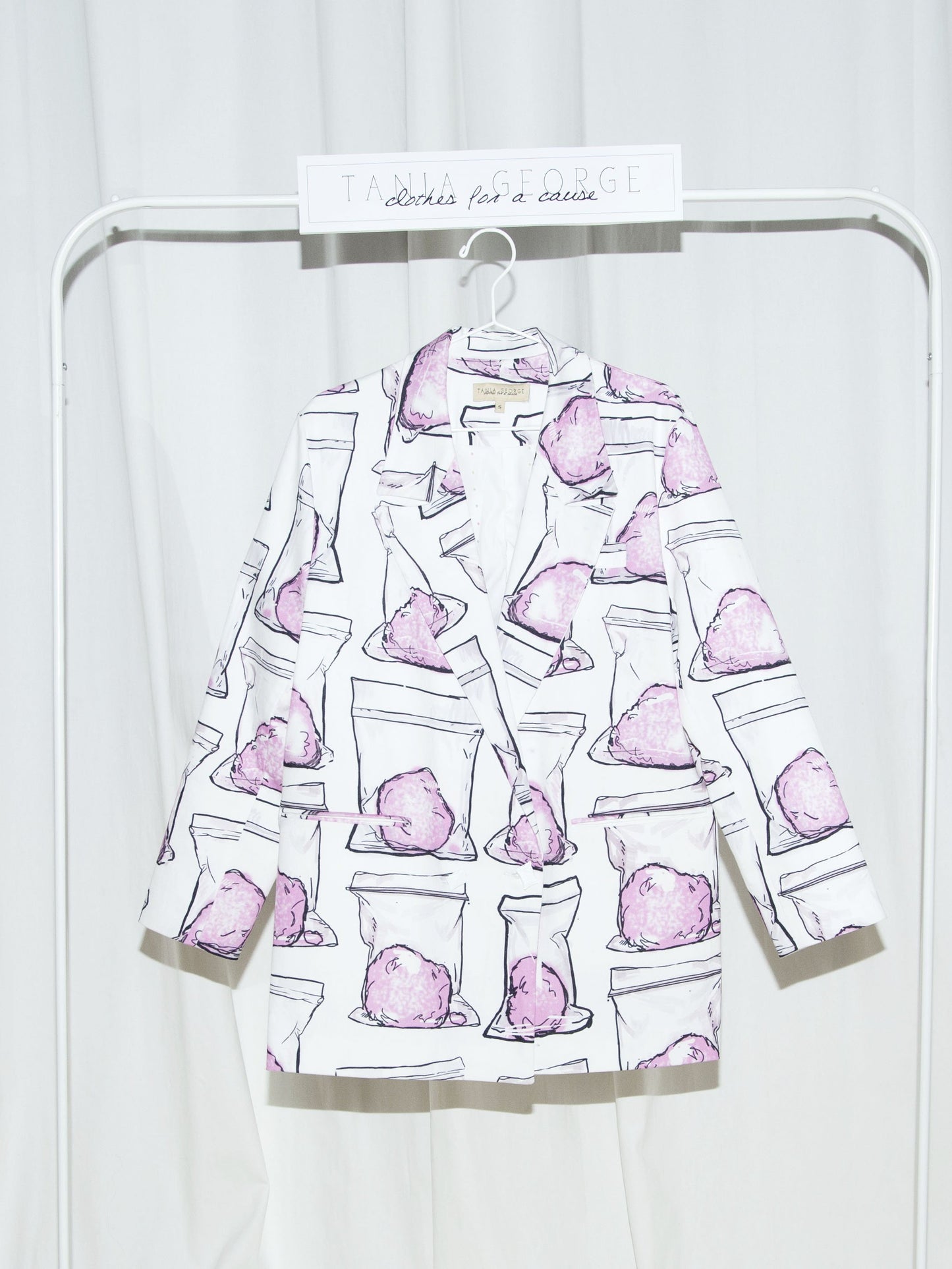 Printed Double breasted blazer - Unisex