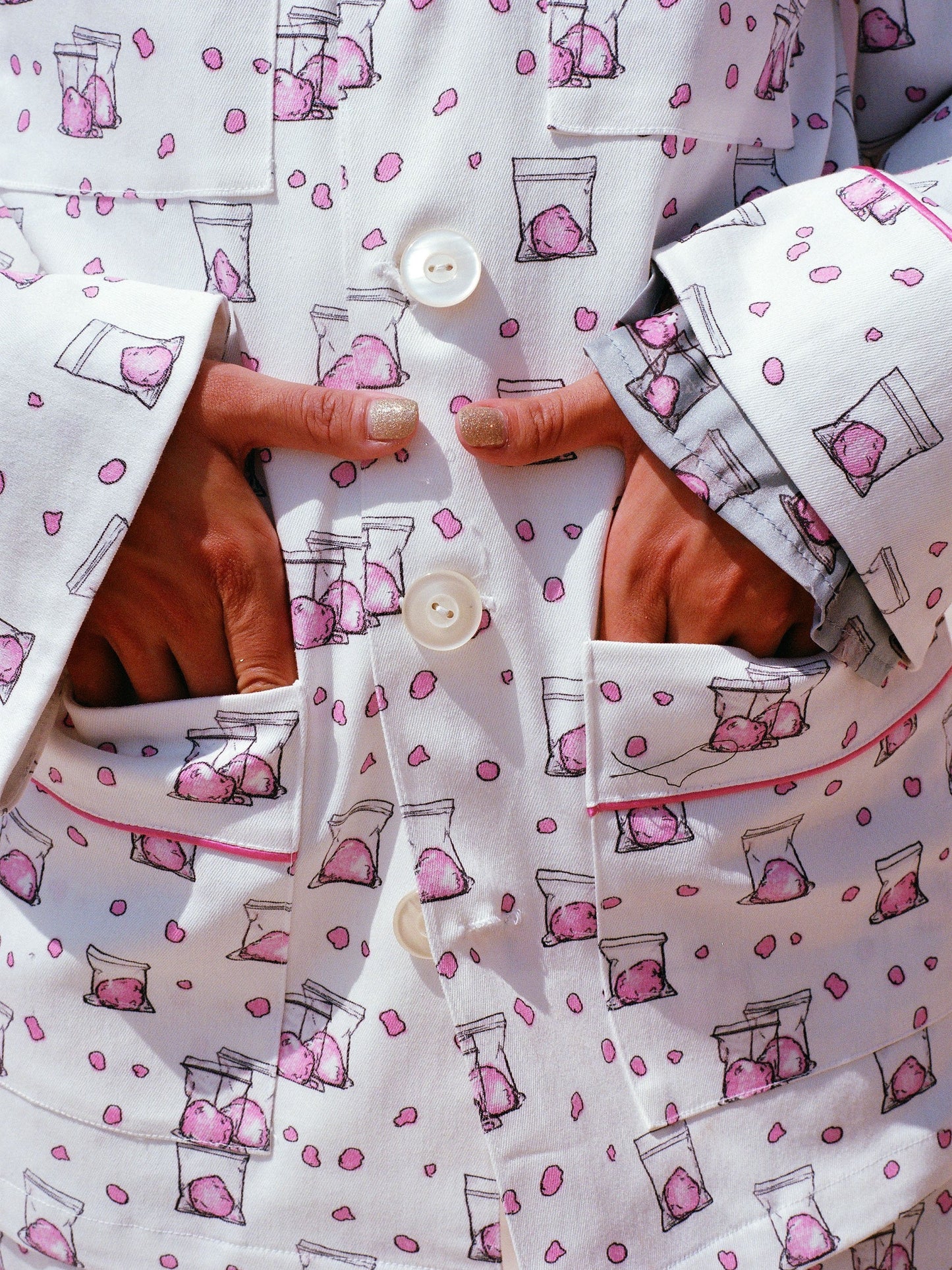 Summer Jacket with Pockets - Cotton Candy